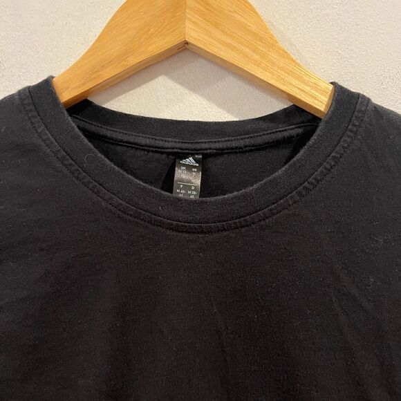 adidas Black Floral Rose graphic Tee size Medium - Picture 5 of 6